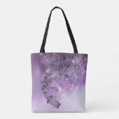 Violet Lila blühende Blume Orchideen Tasche (Rückseite)
