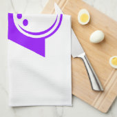 Violet Lila Bowling Geschirrtuch (Viertel Falte)