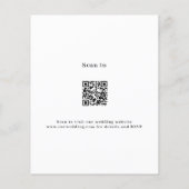 Violet lila florale QR Code UAWG Budget Hochzeit (Rückseite)