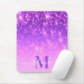 Violet Lila Glitzer Mousepad (Mit Mouse)