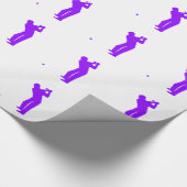 Violet Lila Golf Geschenkpapier (Ecke)