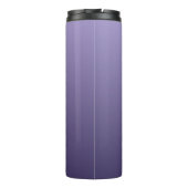 Violet Lila Gradient Custom Monogram Tumbler Thermosbecher (Rückseite)