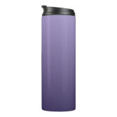 Violet Lila Gradient Custom Monogram Tumbler Thermosbecher (Nach rechts gedreht)