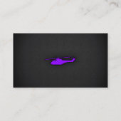 Violet Lila Helikopter Visitenkarte (Rückseite)