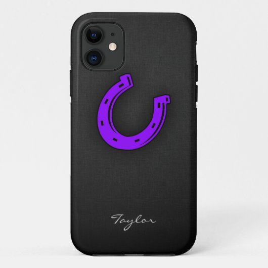 Violet Lila Horse Case-Mate iPhone Hülle (Rückseite)