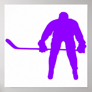 Violet Lila Ice Hockey Poster