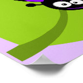 Violet Lila Ladybug Poster (Ecke)