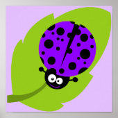 Violet Lila Ladybug Poster (Vorne)