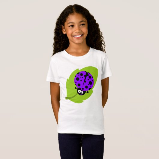 Violet Lila Ladybug T-Shirt (Vorne ganz)