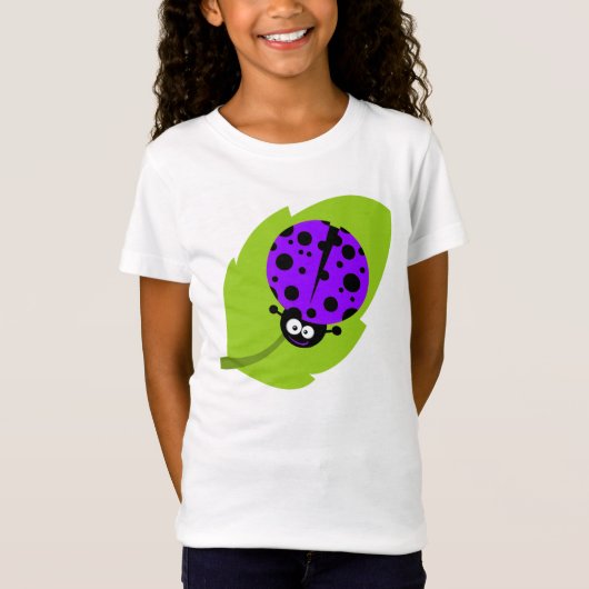 Violet Lila Ladybug T-Shirt (Vorderseite)