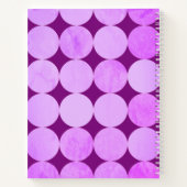 Violet, Lila Magenta und rosa Circles Monogramm Notizblock (Rückseite)