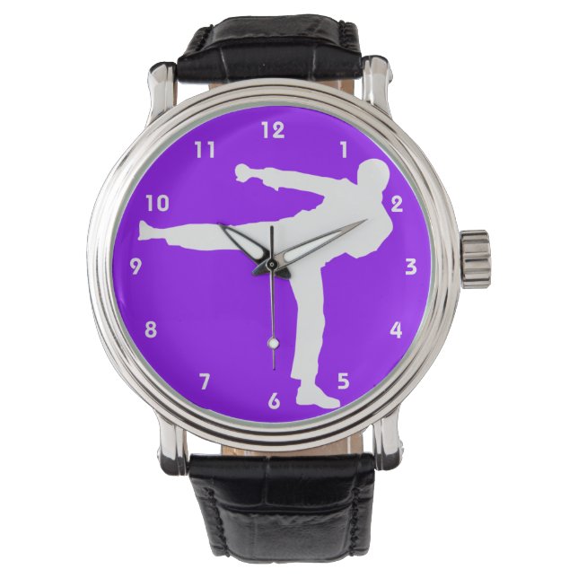 Violet Lila Martial Arts Armbanduhr (Vorderseite)