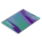 Violet lila Name Logo Spiral Foto Notebook Notizblock (Linke Seite)