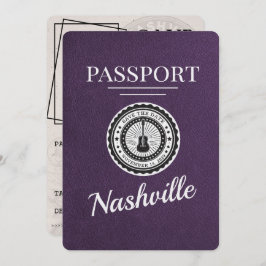 Violet Lila Nashville Passport Save the Date