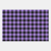Violet Lila Ombre Buffalo Kariert Klein Geschenkpapier Set (Vorderseite 3)
