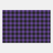 Violet Lila Ombre Buffalo Kariert Klein Geschenkpapier Set (Vorderseite)
