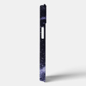 Violet lila peri abstrakte Galaxie Monogram Case-Mate iPhone Hülle (Rückseite / Rechts)