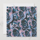 Violet Lila Pink Roses Bat Mitzvah Einladung (Rückseite)