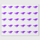 Violet Lila Racing Geschenkpapier (Flach)