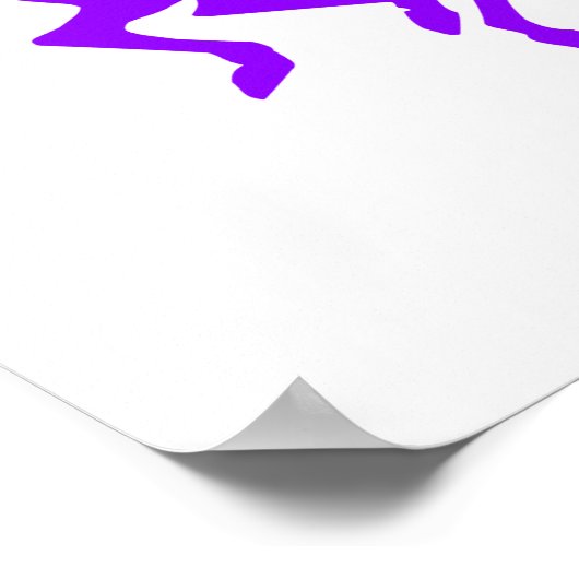 Violet Lila Racing Poster (Ecke)