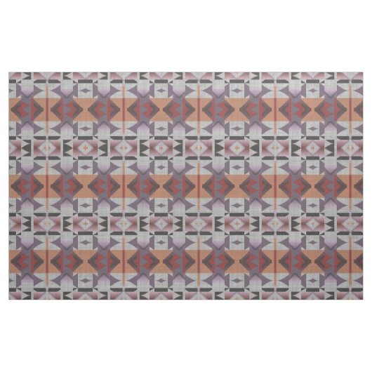 Violet Lila rosa Orange Red Gray Ethnic Look Stoff (Fat Quarter (45,7 x 55,9 cm))