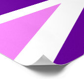 Violet Lila Union Jack Poster (Ecke)