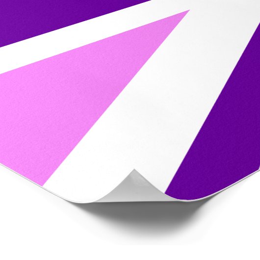 Violet Lila Union Jack Poster (Ecke)