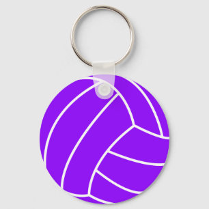 Violet Lila Volleyball Schlüsselanhänger