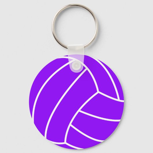 Violet Lila Volleyball Schlüsselanhänger (Vorderseite)
