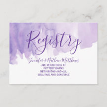 Violet Lila Watercolor Splash - Geschenkliste