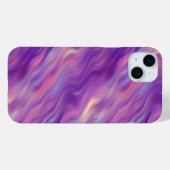 Violet Lila Wavy Textur Case-Mate iPhone Hülle (Rückseite (Horizontal))