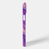 Violet Lila Wavy Textur Case-Mate iPhone Hülle (Rückseite / Rechts)