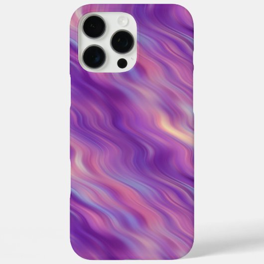 Violet Lila Wavy Textur Case-Mate iPhone Hülle (Rückseite)