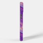 Violet Lila Wavy Textur Case-Mate iPhone Hülle (Rückseite / Rechts)