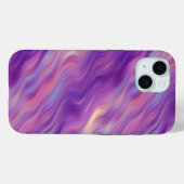 Violet Lila Wavy Textur Case-Mate iPhone Hülle (Rückseite (Horizontal))