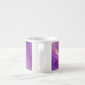 Violet Lila Wavy Textur Espressotasse (Rückseite)