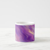 Violet Lila Wavy Textur Espressotasse (Vorderseite)