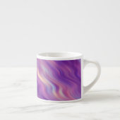 Violet Lila Wavy Textur Espressotasse (Rechts)