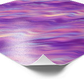 Violet Lila Wavy Textur Fotodruck (Ecke)