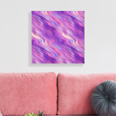 Violet Lila Wavy Textur Leinwanddruck (Insitu (Wohnzimmer))