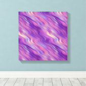 Violet Lila Wavy Textur Leinwanddruck (Insitu (Holzboden))