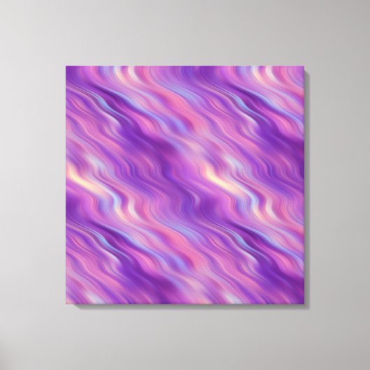 Violet Lila Wavy Textur Leinwanddruck (Vorderseite)