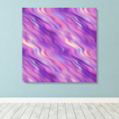 Violet Lila Wavy Textur Leinwanddruck (Insitu (Holzboden))
