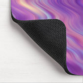 Violet Lila Wavy Textur Mousepad (Ecke)
