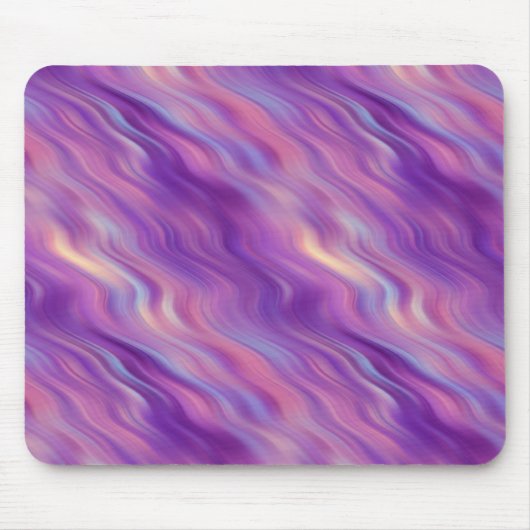 Violet Lila Wavy Textur Mousepad (Vorne)