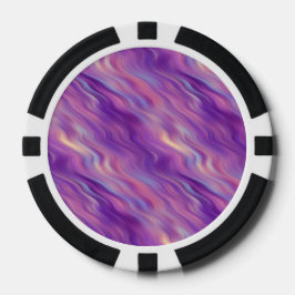 Violet Lila Wavy Textur Pokerchips