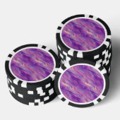 Violet Lila Wavy Textur Pokerchips (Stapel)