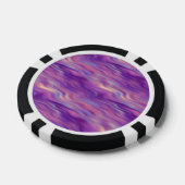 Violet Lila Wavy Textur Pokerchips (Einzeln)