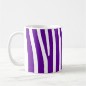 Violet Lila Zebra Streifen Kaffeetasse (Links)