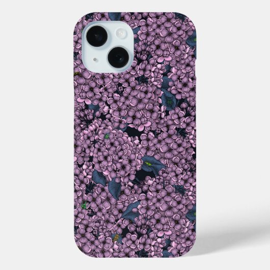 Violet Lilac Garden Case-Mate iPhone Hülle (Rückseite)